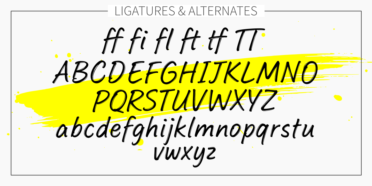 examples of the Feltful typeface