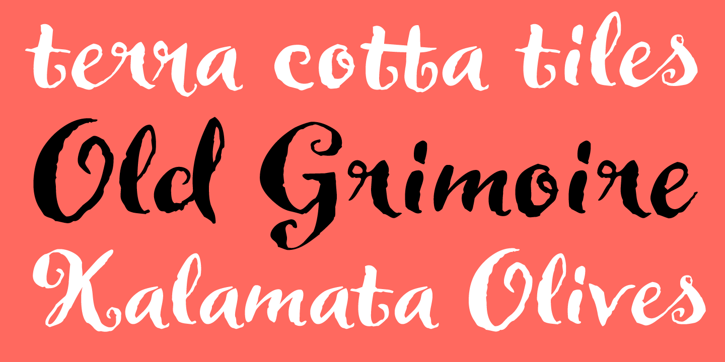 examples of the Delorita typeface