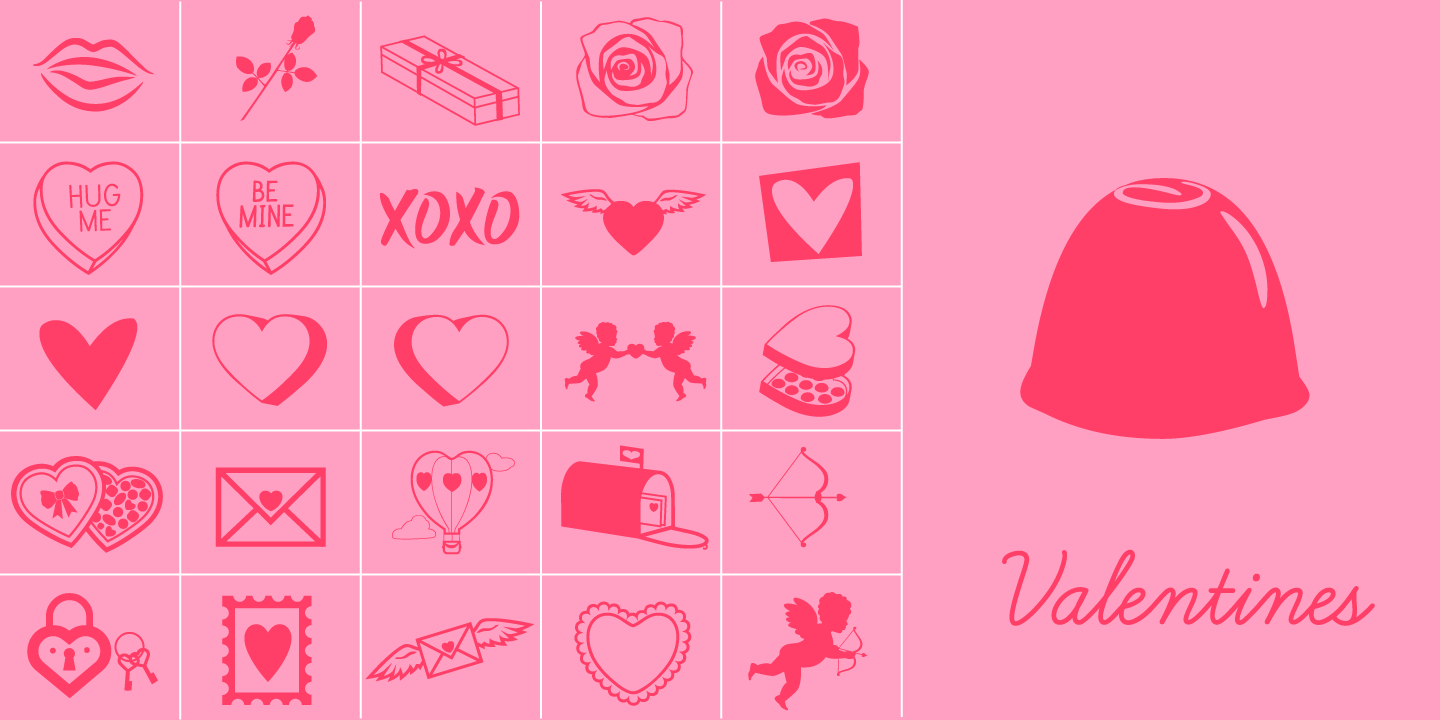 examples of the Valentines typeface